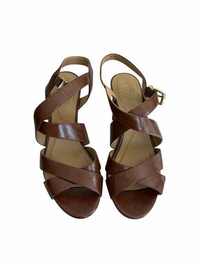 ALFANI  Brown Strappy Heels